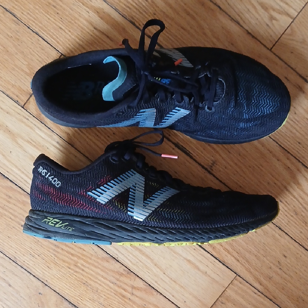 New Balance Black and Blue Running Shoes